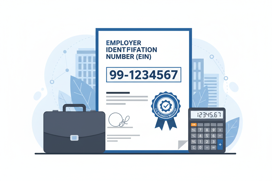 llustration representing an Employer Identification Number EIN for new business owners