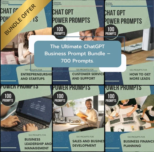 🧠 The Ultimate ChatGPT Business Prompt Bundle - My Startup Business Tools